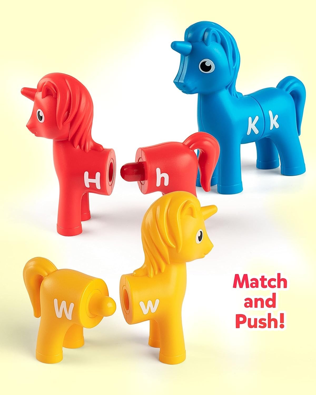 Coogam Unicorn Uppercase & Lowercase Letters Matching Game,13pcs Double-Sided