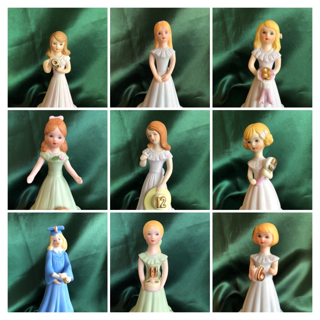 ENESCO – GROWING UP GIRLS – ASSORTED BIRTHDAY AGES /HAIR COLOR – YOU CHOOSE!