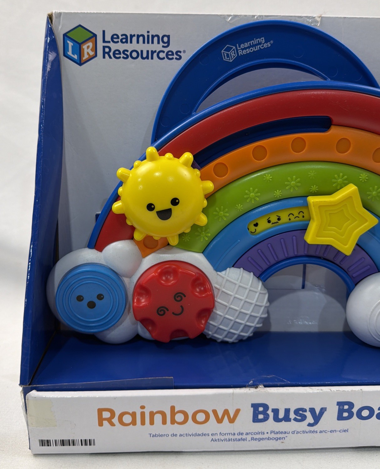 Learning Resources Rainbow Busy Board, Fine Motor Skills, Toddler Sensory Table.