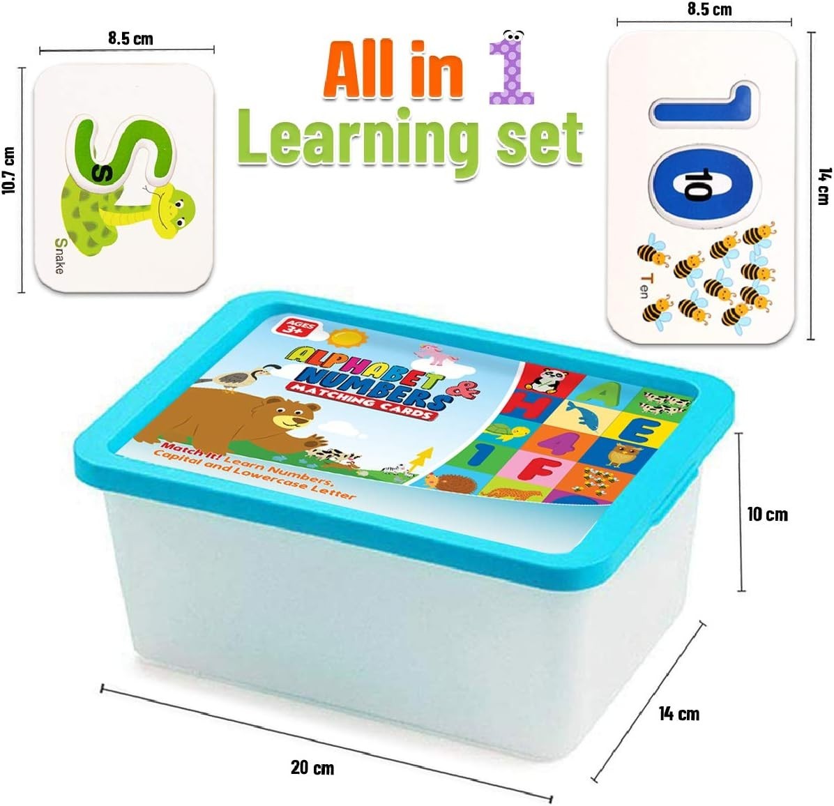 Montessori Alphabet Flash Cards: 100 Durable Educational Puzzles for Toddlers