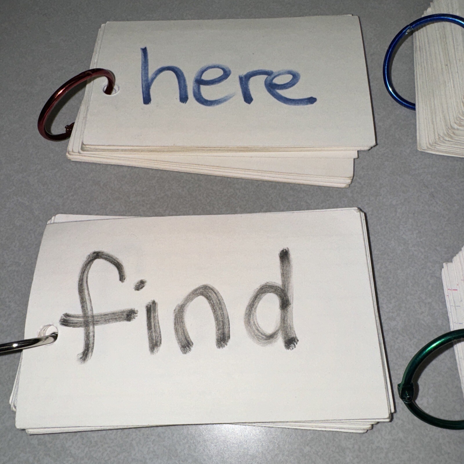 6x Sight Words Flash Cards In Rings – Reading Homeschool Retired Teacher