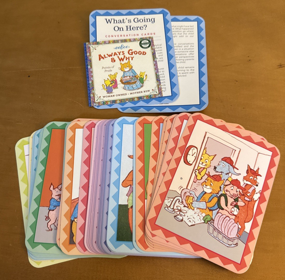 eeBoo: What’s Going On Here? Social and Logical Inference Conversation Cards