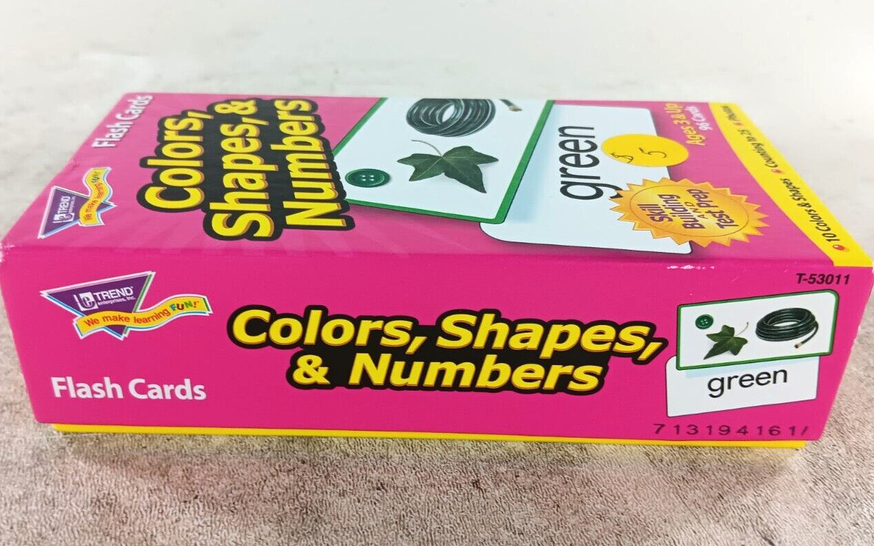 Colors, Shapes, & Numbers Skill Drill Flash Cards by Trend Enterprises