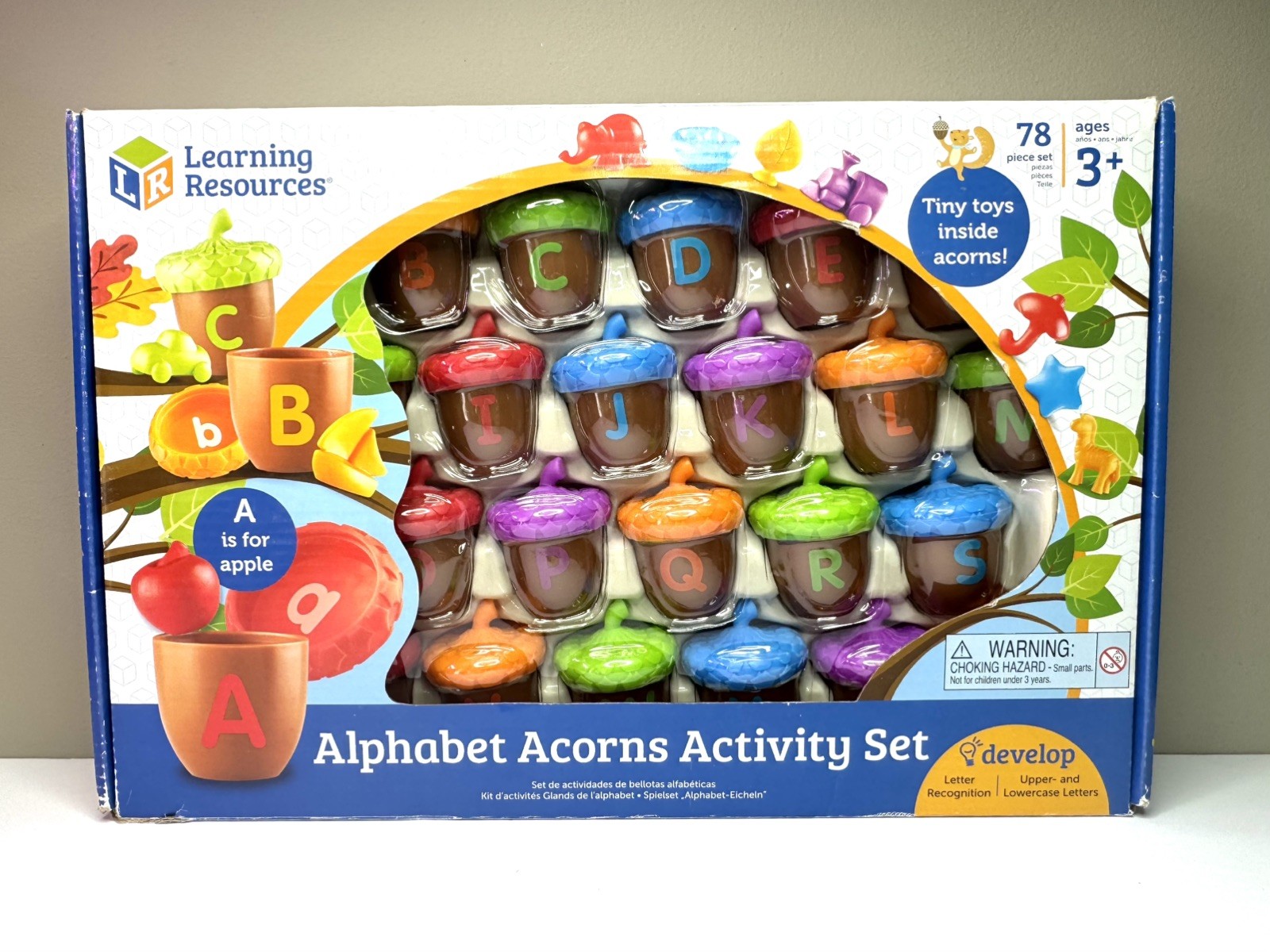 Learning Resources Alphabet Acorns Activity Set Letter Recognition Homeschool