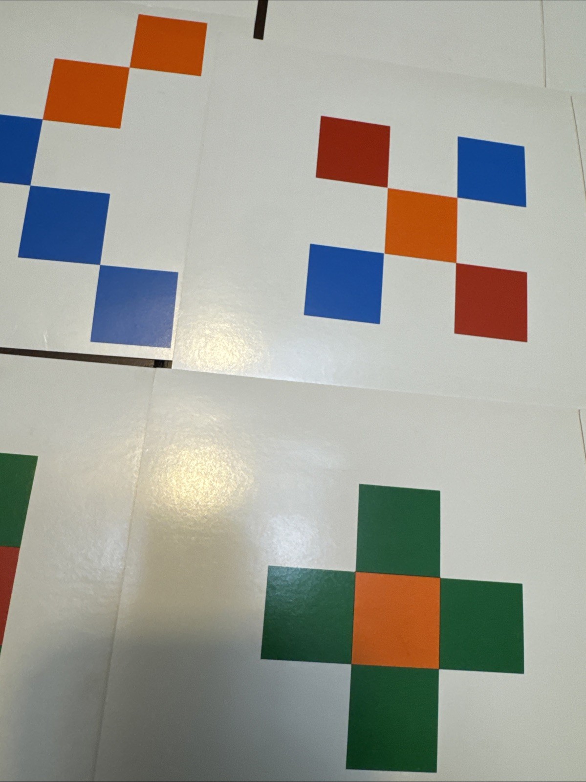 DLM Design Cards for Colored Inch Cubes p.111 cards 1-32 Developmental Learning