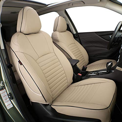 Custom Fit CX5 Car Seat Covers for Select 2013-2016 CX-5 Sport Leather (Beige)