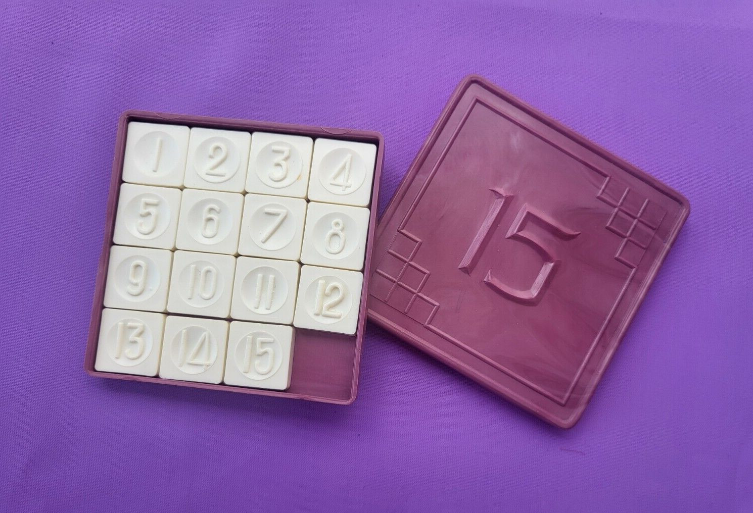 Vintage soviet puzzle game “15” USSR “ПЯТНАШКИ” Logic game