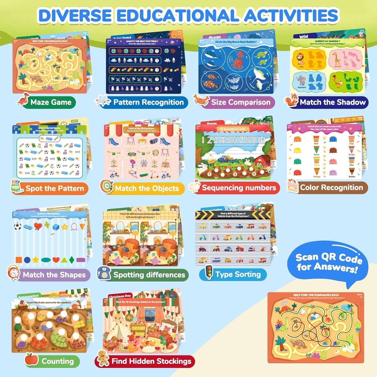 Seek & Find Game Books – Preschool Learning Activity for Toddlers & Kids Ages…