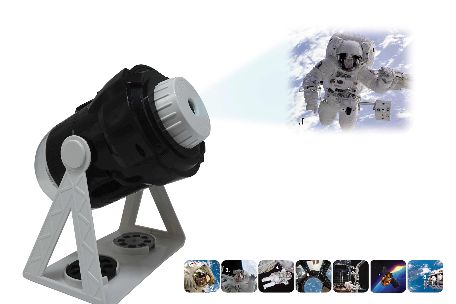 Lexibook, Speaking 2-in-1 Constellations and Images Planetarium Projector, bilin
