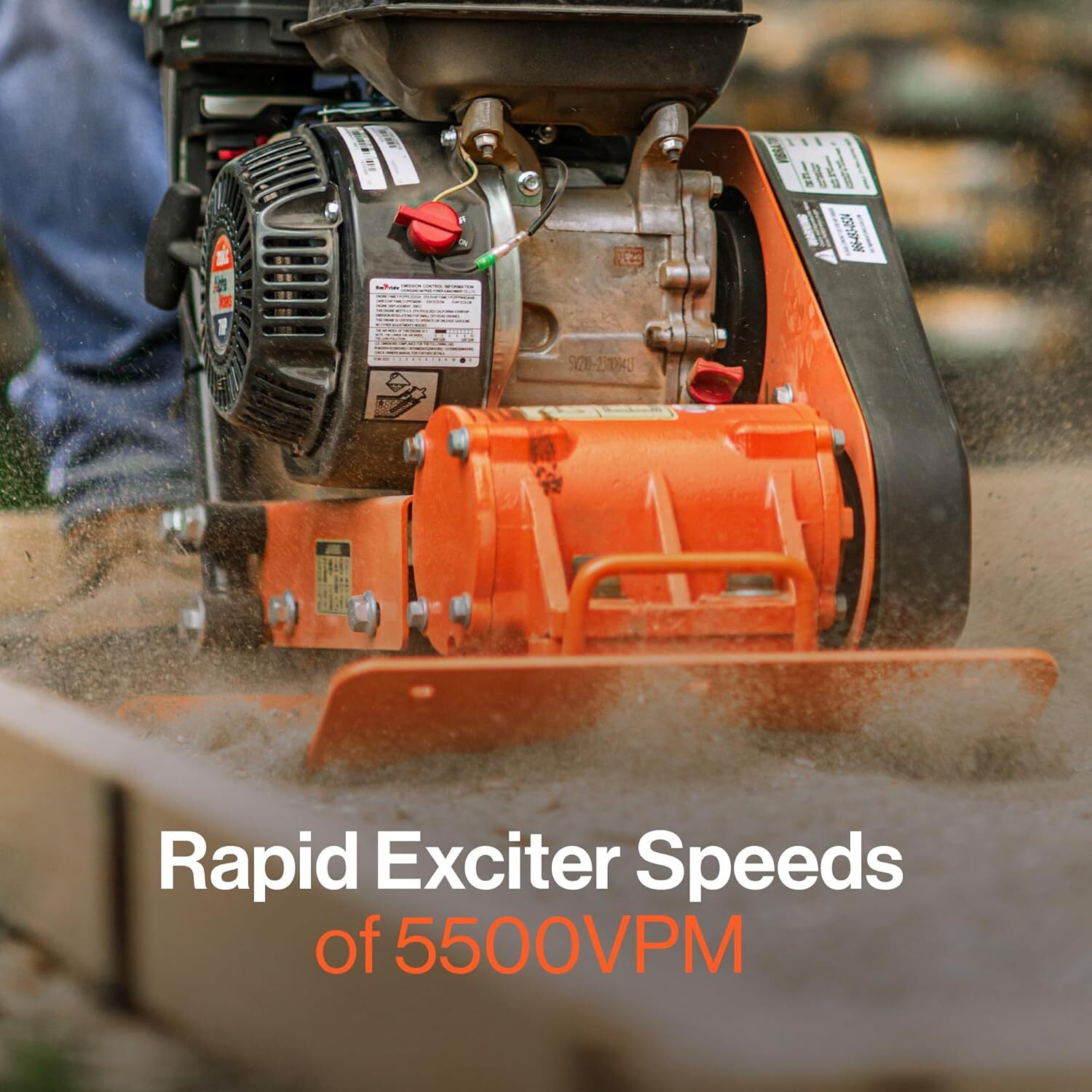 SuperHandy Plate Compactor Rammer 7 HP Gas Engine 4200-Pounds of Compaction