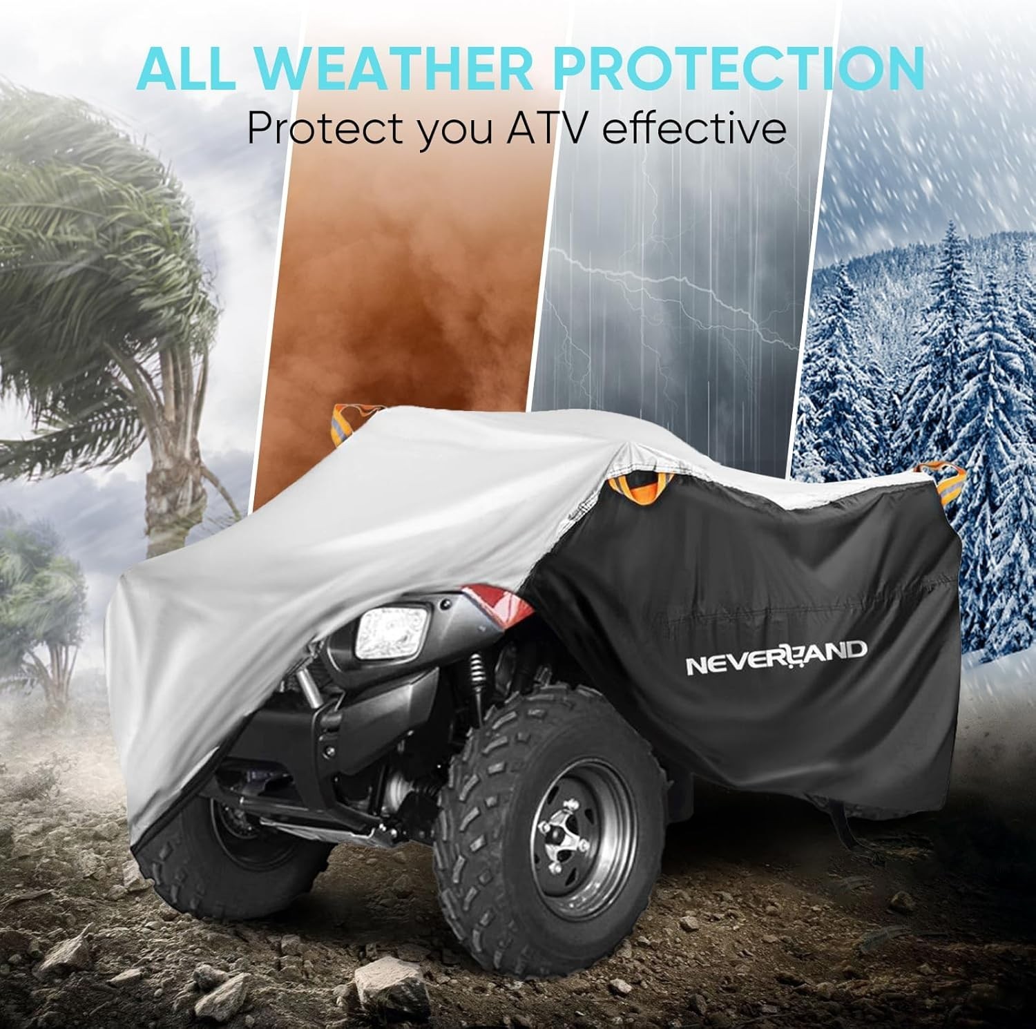 NEVERLAND ATV Cover Waterproof Heavy Duty XXXL Universal Quad Cover Outdoor