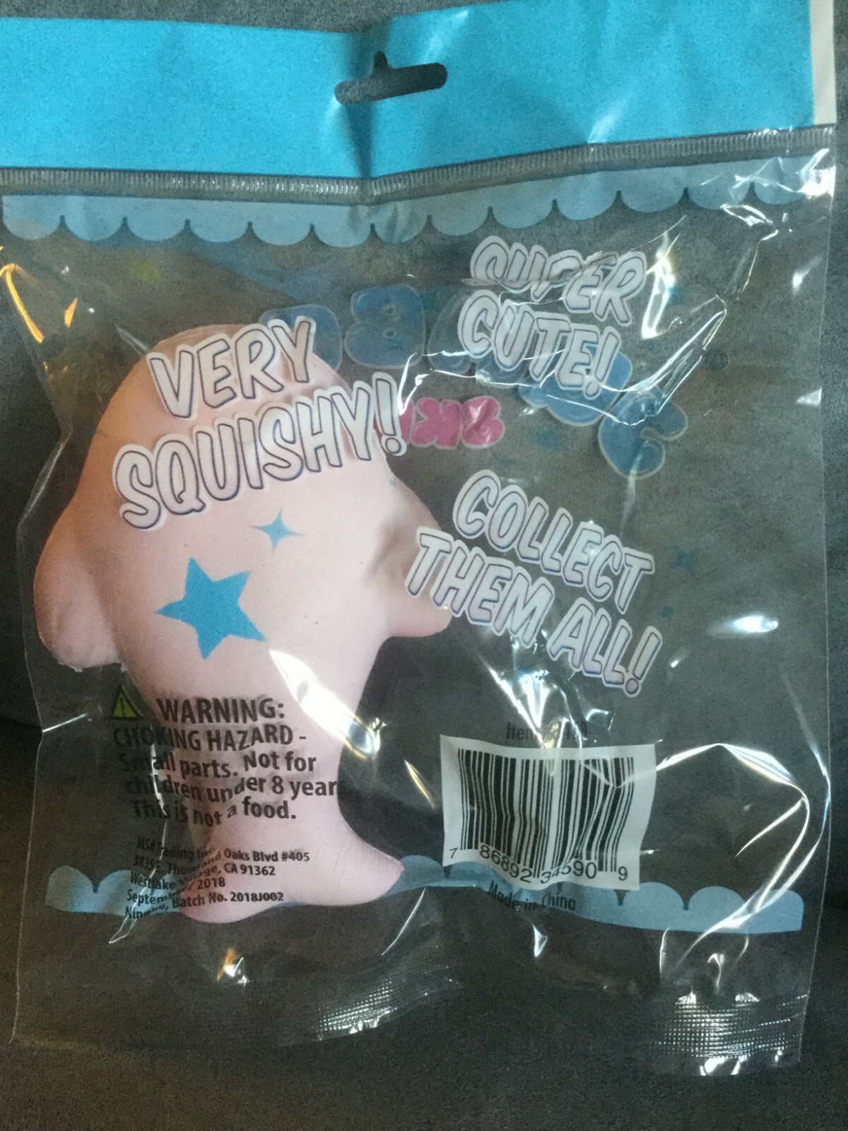 MSA TRADING, INC. JUMBO SKWISHYS SOFT SQUISH 5″ PINK WHALE – NEW