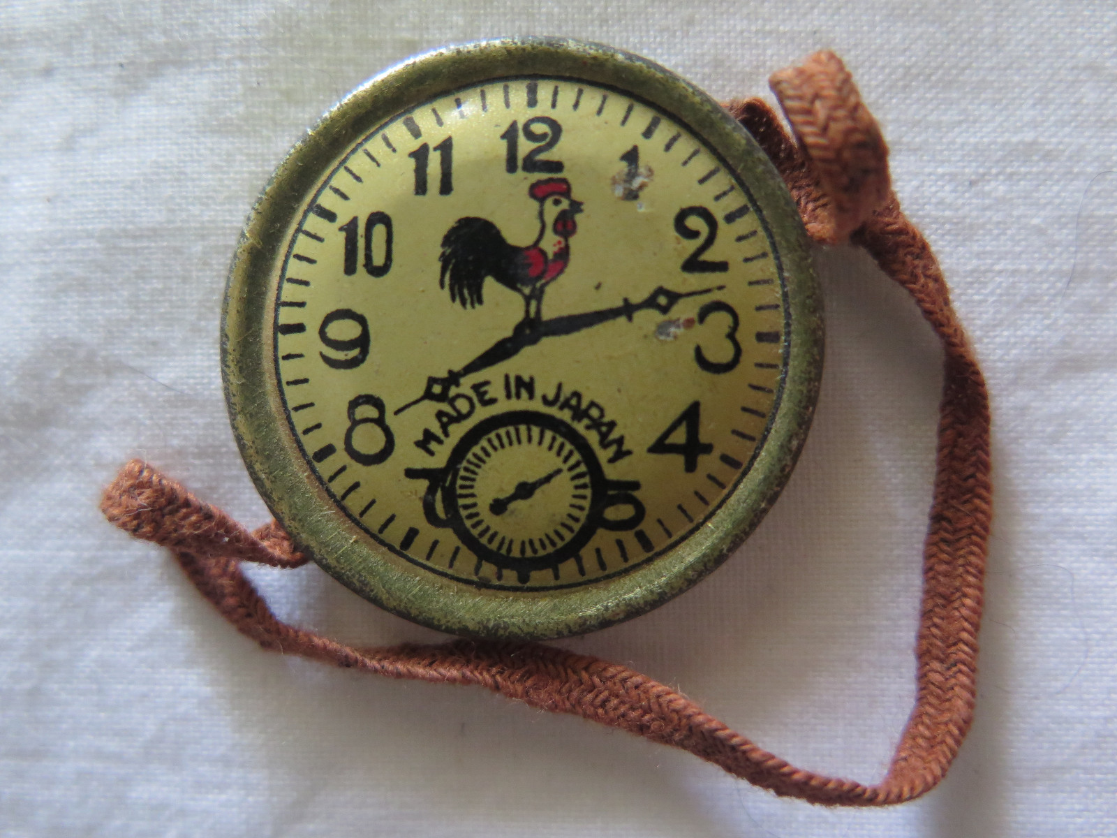 CHILDS TOY WRIST WATCH JAPAN c1930s MADE of TIN