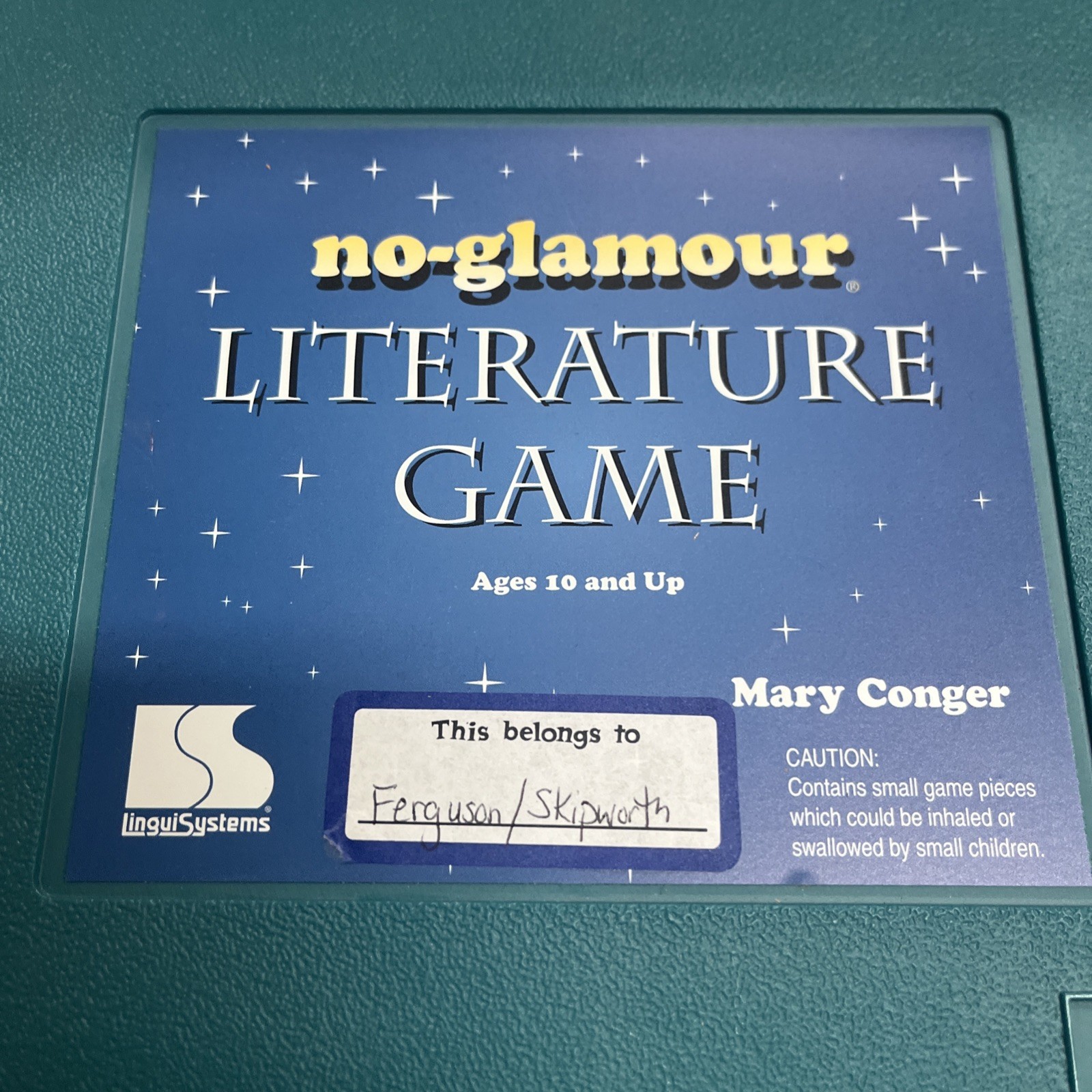 Lot Of 2 LinguiSystems No Glamour Literature Game Maxwells Manor Language As Is