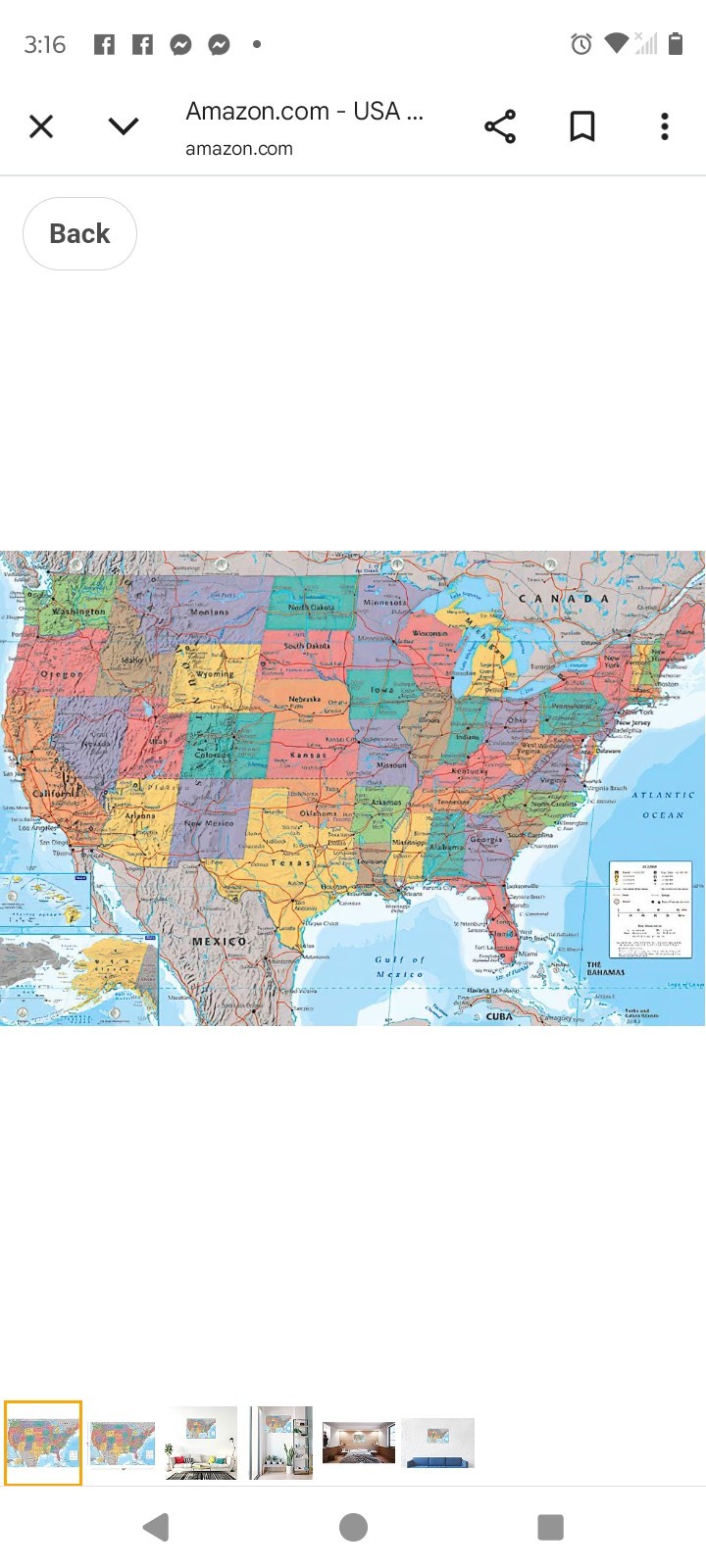 United States (2023) Allposter 22.4”x 34” Poster RP23746 NEW Great Learning Tool