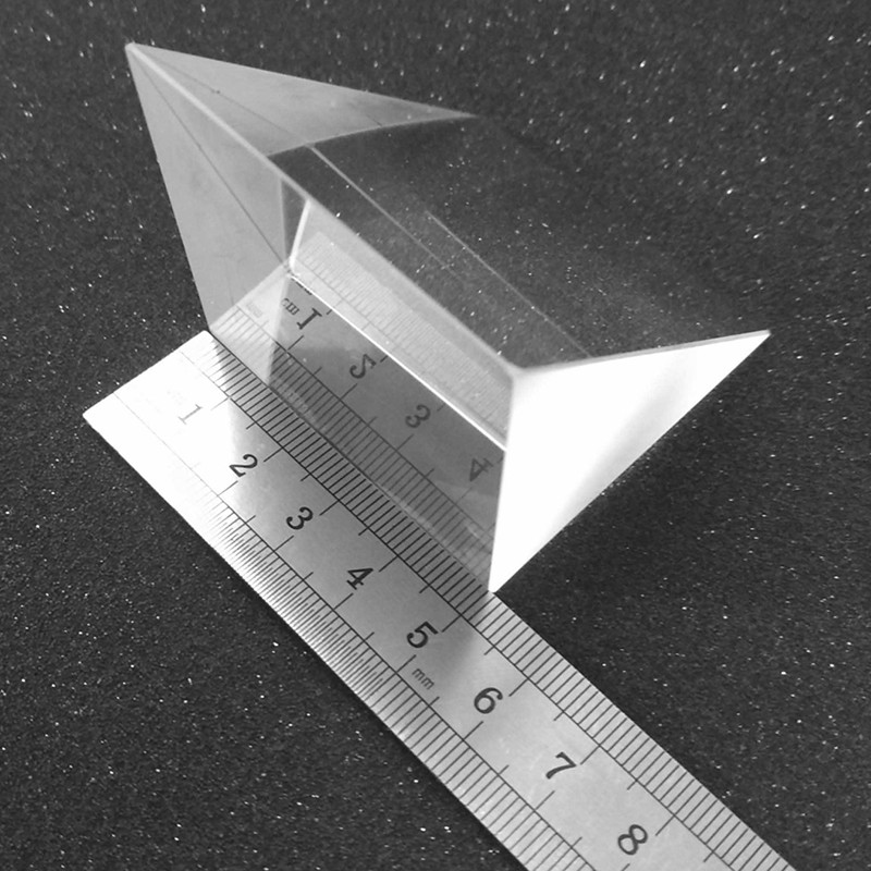 50x50x50mm K9 Optical Glass Right Angle Prism For Optical Experiment 1pc
