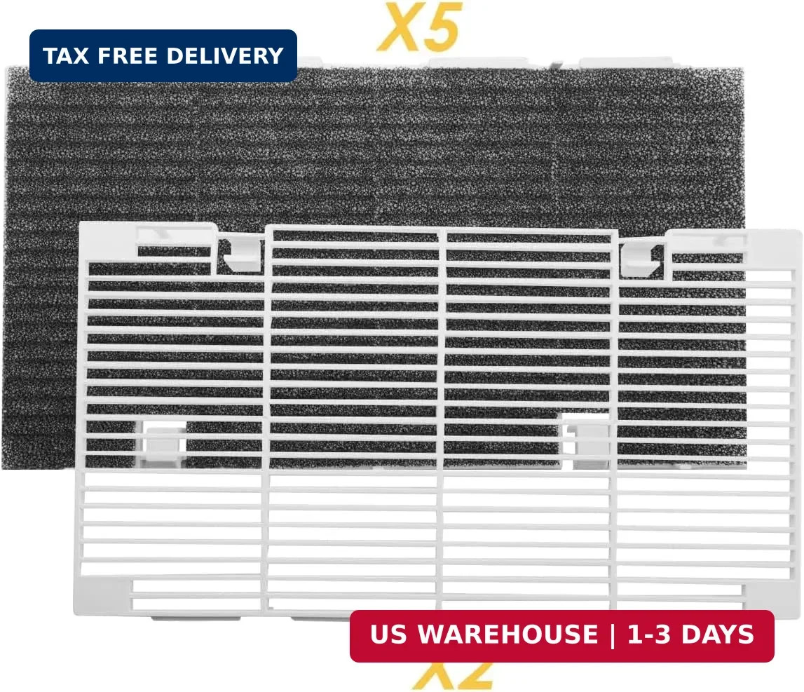3104928.019 Dometic RV A/C 5 Filters and 2 Grilles,rv ac vent cover | Includes 2