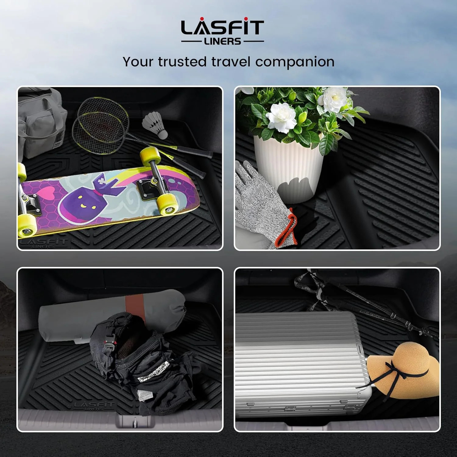 LASFIT Trunk Mat for Honda Accord Seden 2026 2025 2024 2023 2022 2021 2020 2019