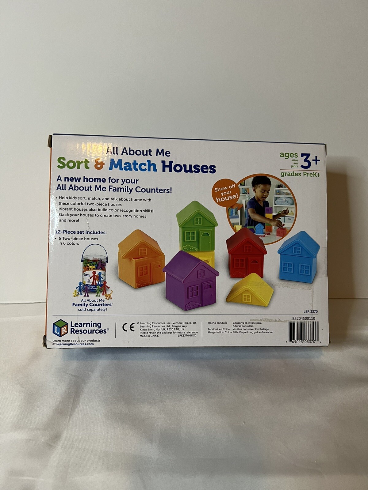 Learning Resources All About Me Sort & Match Houses, Set of 6 NEW