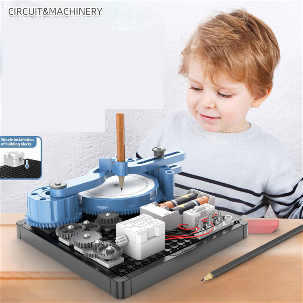 Painter Mechanical Painting Set Tool DIY Children Educational Manual Toys Gift ~