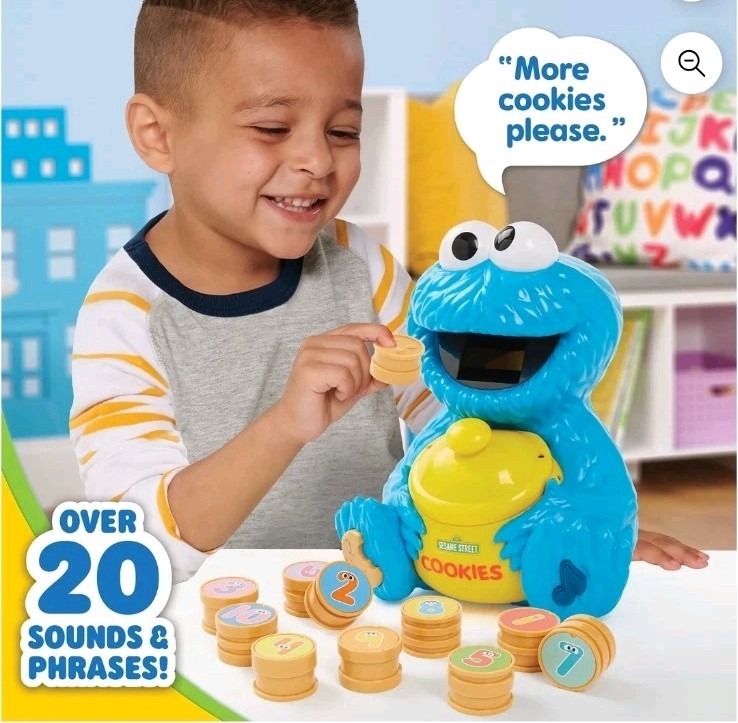 Sesame Street Cookie’s Counting Jar, 12-Pieces, Learning and Education, Kids…