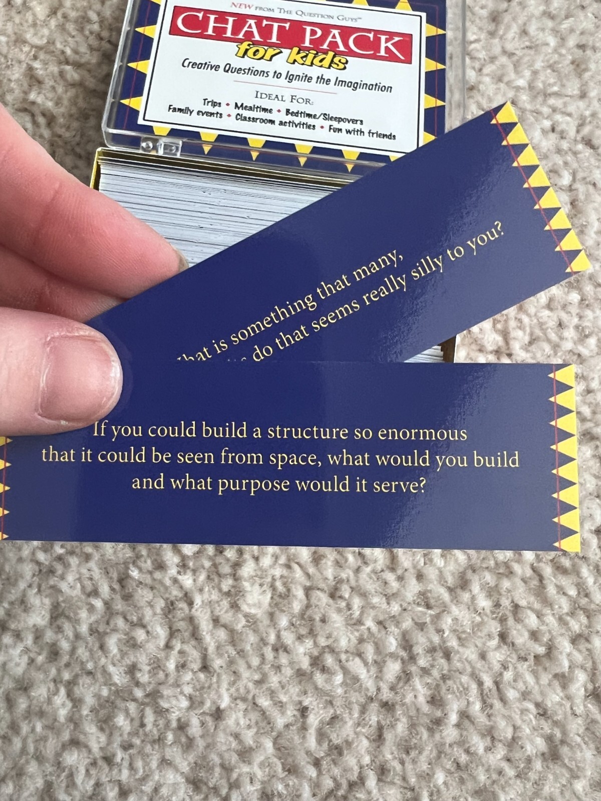 Chat Pack for Kids – 156 Creative Conversation Cards – Icebreakers & Discussion