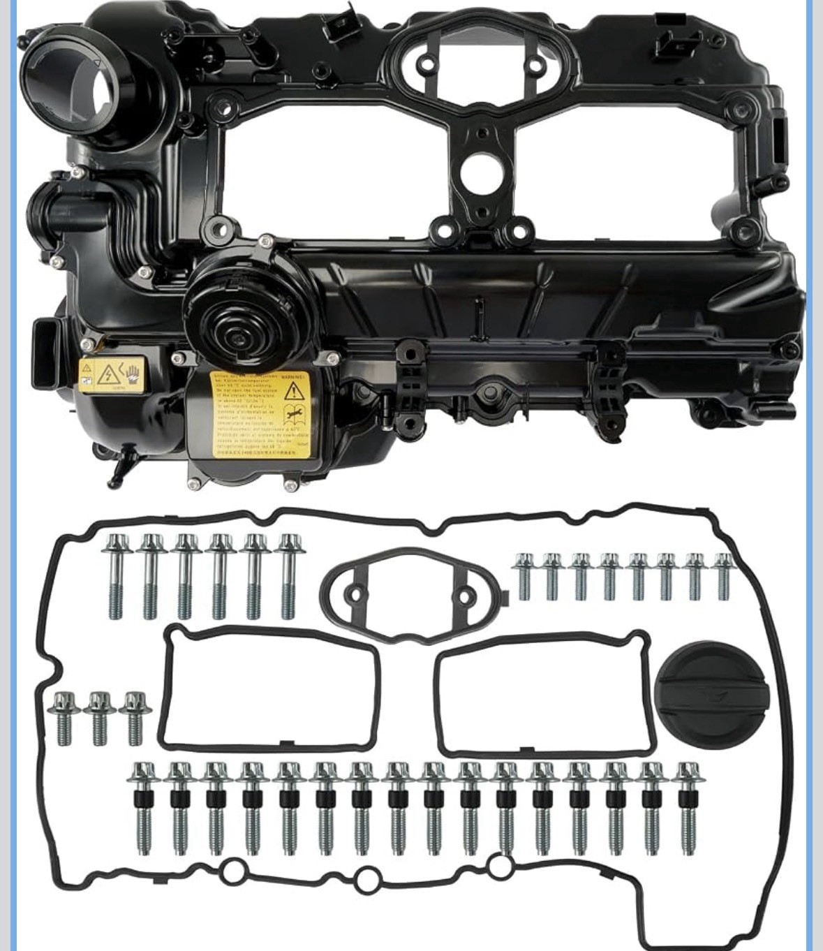N20 Engine Valve Cover Kit with Gasket, Bolts & Oil Filler Cap Compatible wit…