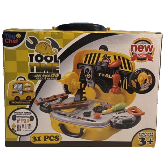 Tool Time on the Go Pret A Partir 31 pieces set in a case Brand New Age 3+