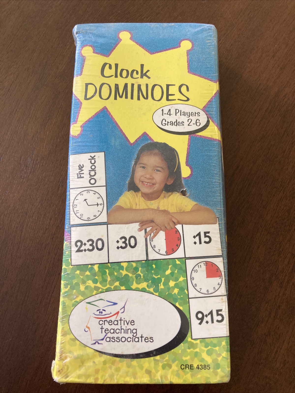 Vtg Clock Dominoes CREATIVE TEACHING ASSOCIATES 2000 COMPLETE NEW Original Box