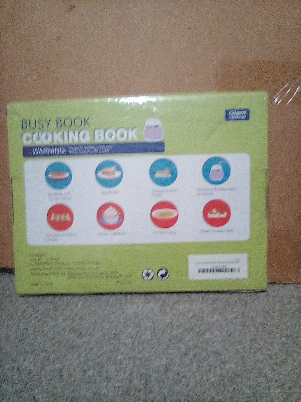 Giant cabbage Cooking Book Busy Book- Kitchen Travel Toys