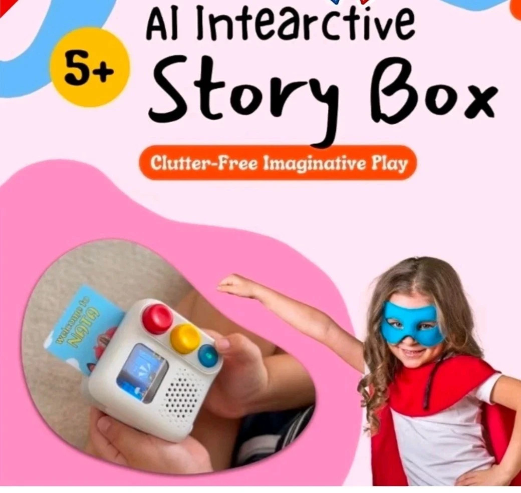 Chechirp Box Safe AI Powered Audio Player Game Voice Led Closed Interaction NEW