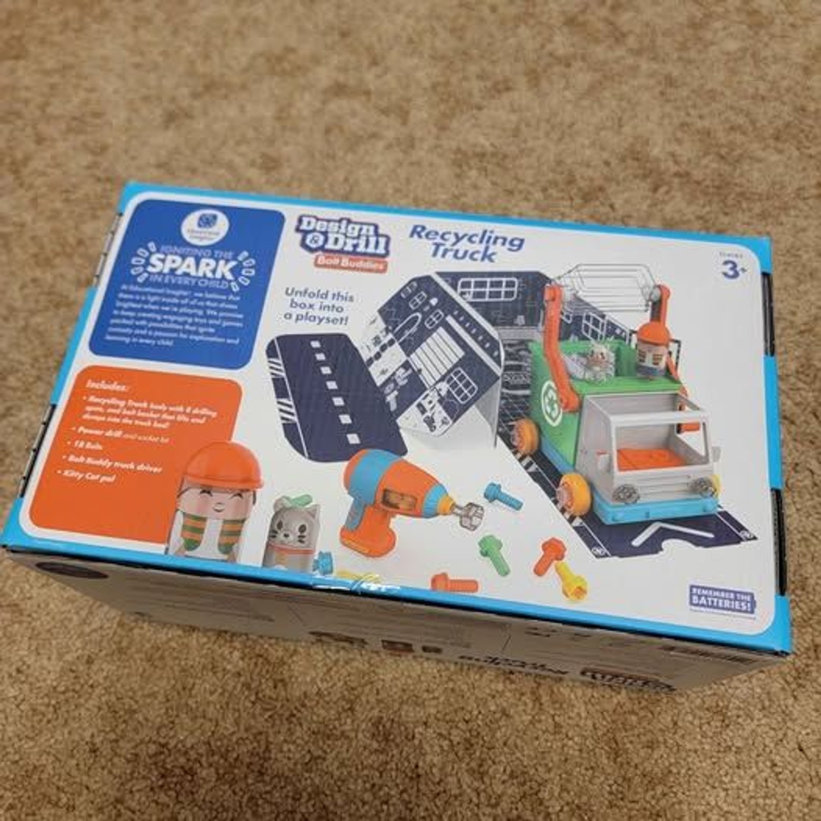 Recycling Truck building toy – Bolt Buddies