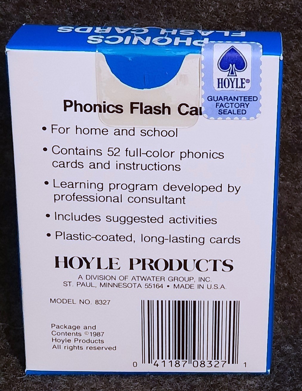Identi-sign Flash Cards And Hoyle Phonics Cards Add Subtract Division Multiply