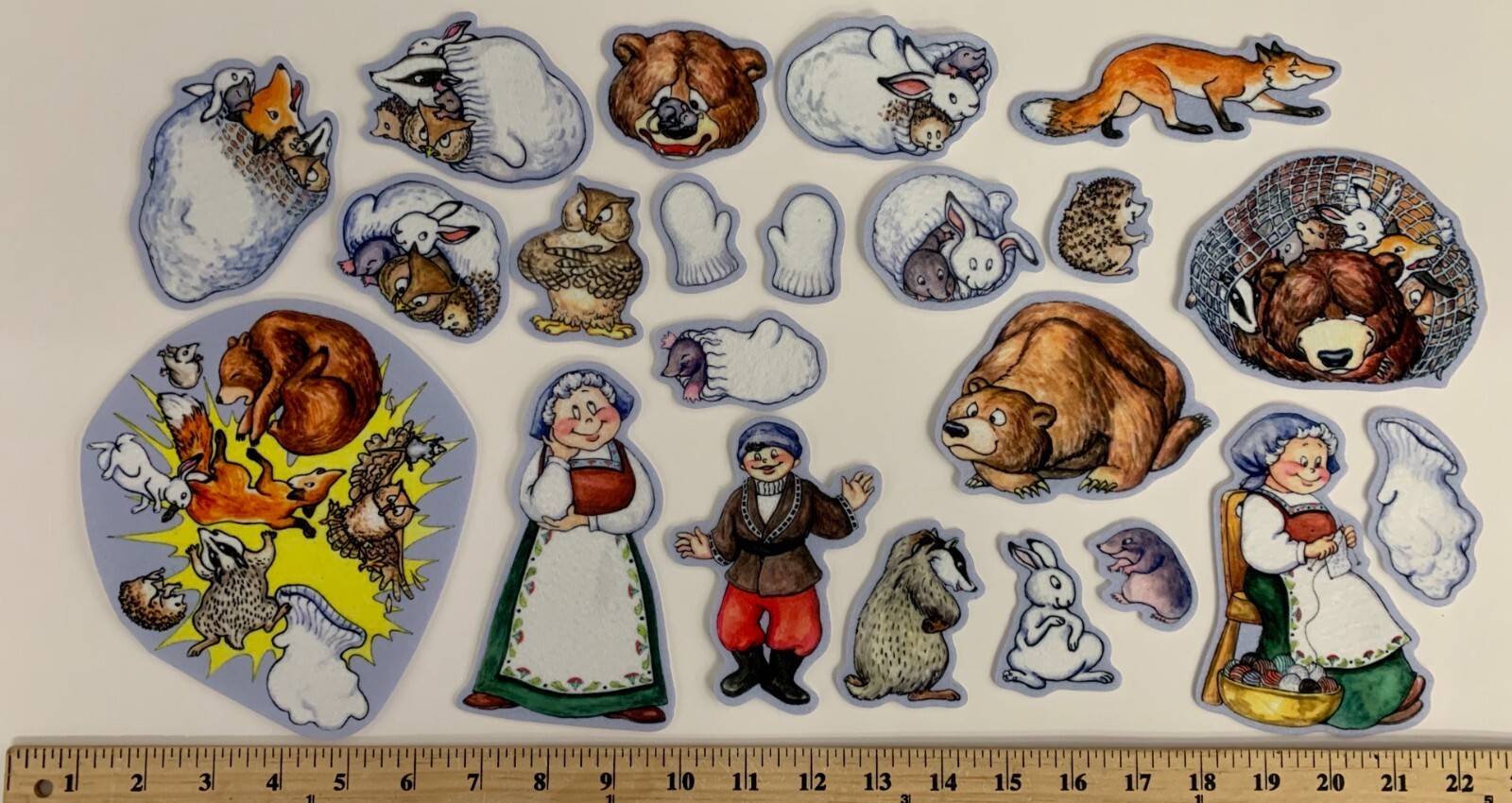 The Mitten Felt Figures For Flannel Board Stories Preschool