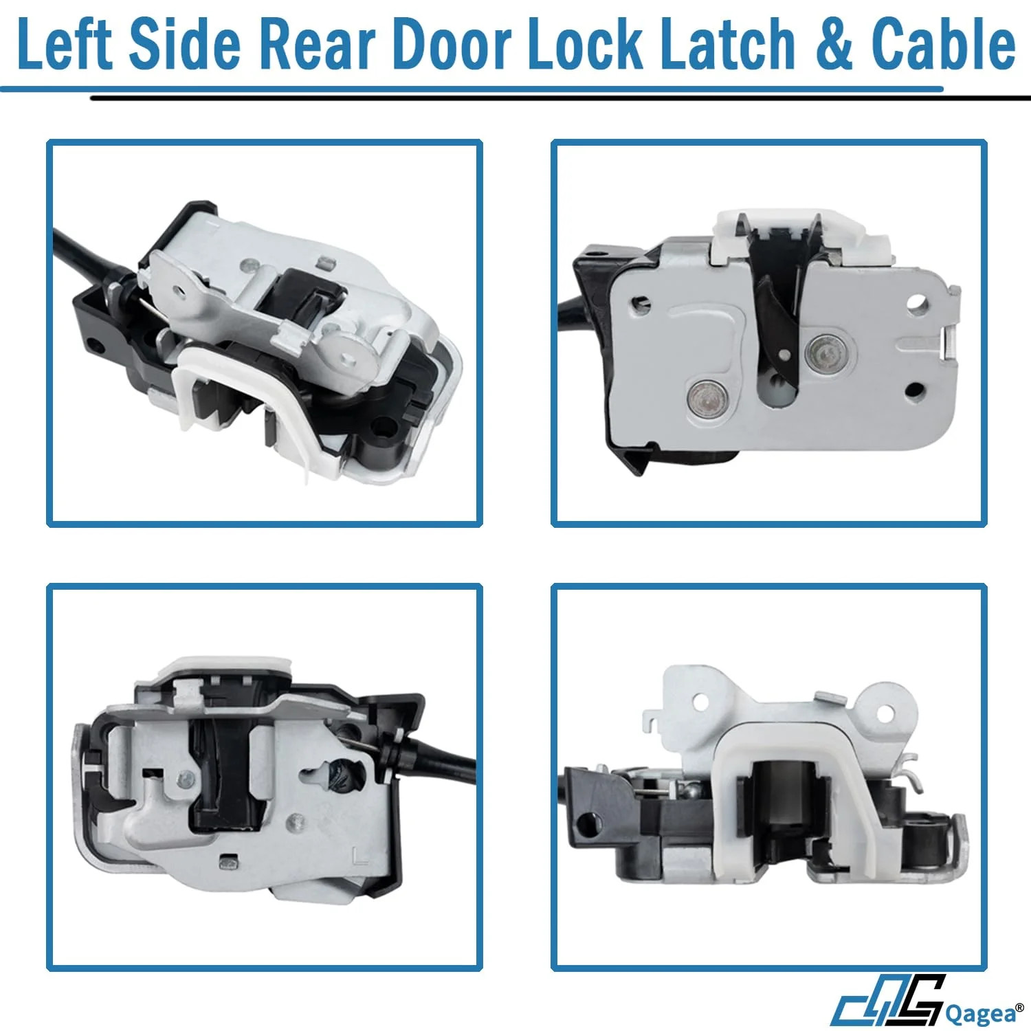 Rear Door Lock Latch & Cable – Left Driver Side – Replacement for 1999-2007 Ford