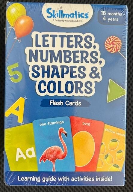 Skillmatics Thick Flash Cards for Toddlers – Letters Numbers Shapes & Colors …