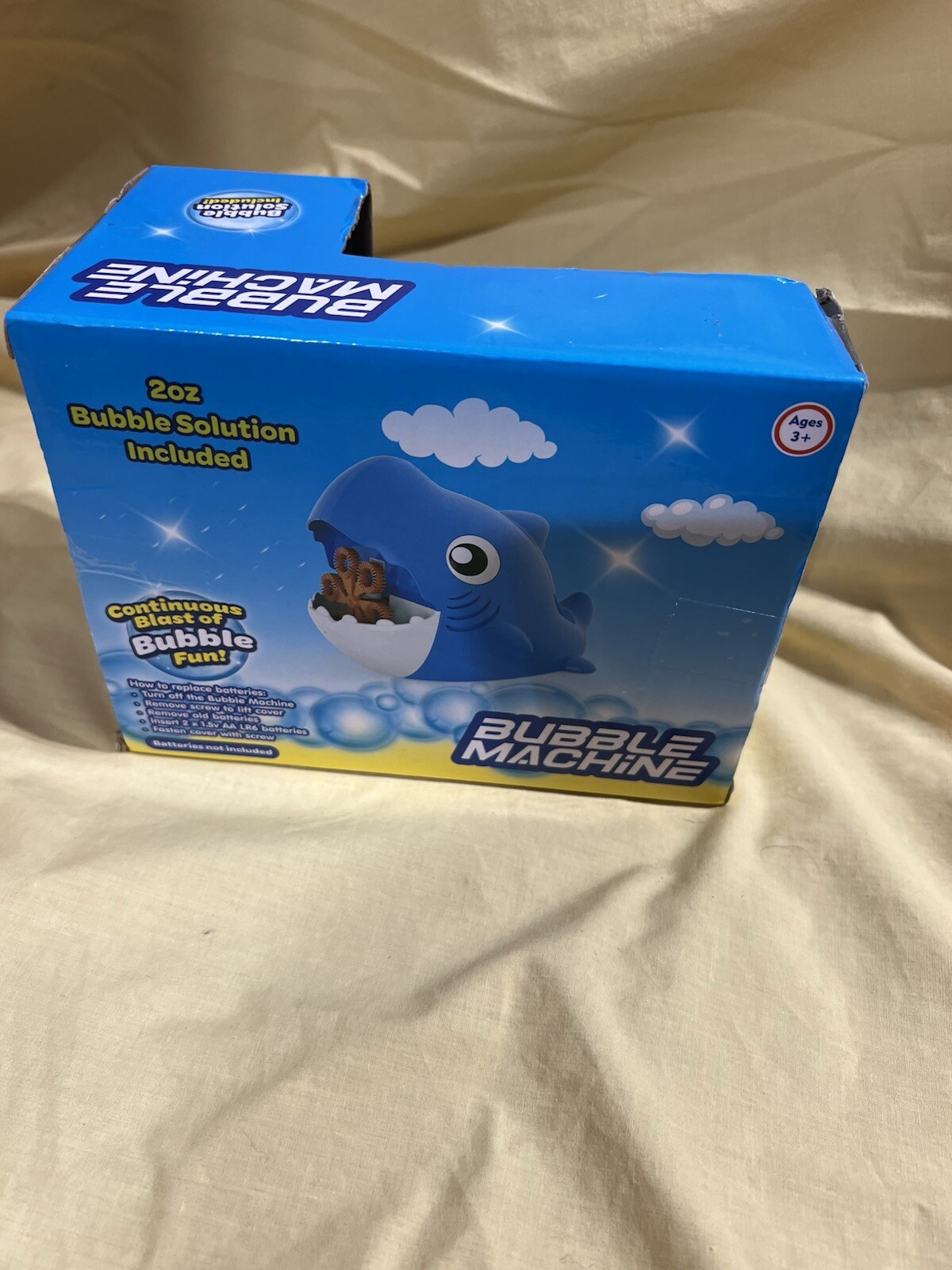 Bubble Machine Shark Bubble Machine for Kids & Toddlers Outdoor Blue