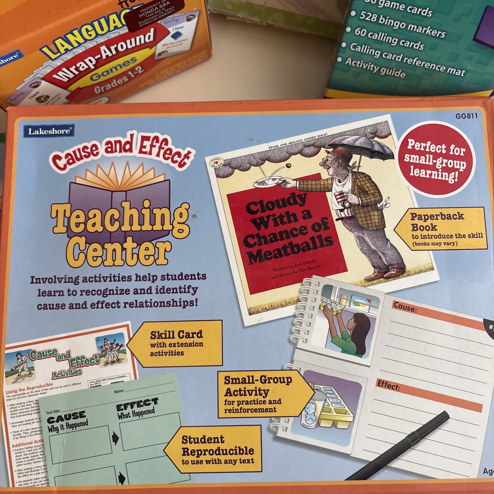 Learning Center Lakeshore Activity Set Lot Of 11 Games 4-9 Homeschool Education