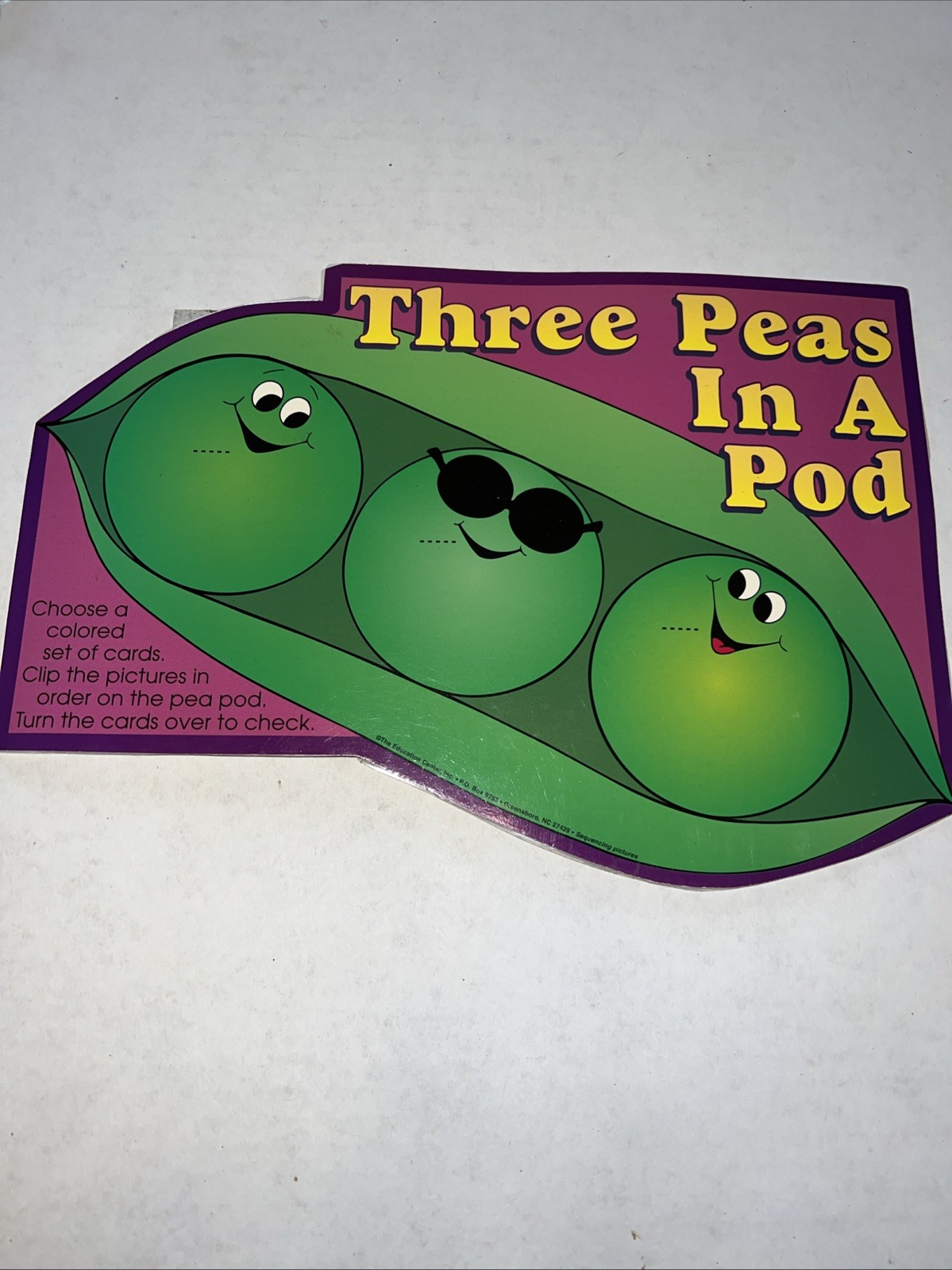 Three Peas In A Pod Grades K-1 Sequence Game