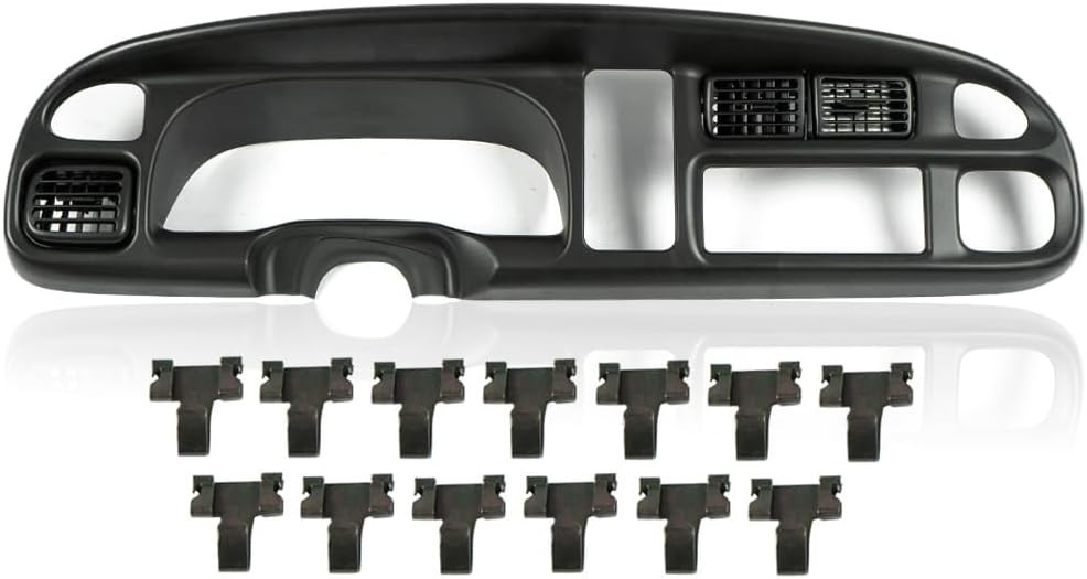 PIT66 Dash Board Bezel Cover Compatible with 1998 1999 2000 2001 2002 Dodge Ram