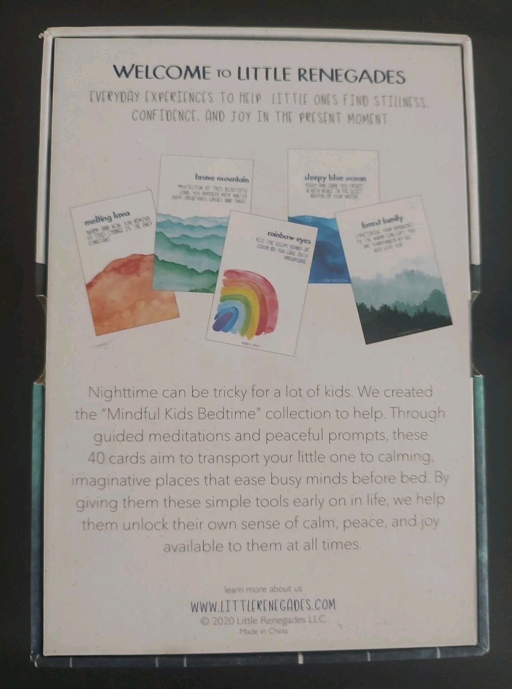 Little Renegades Mindful Kids BEDTIME – Guided Meditations & Peaceful Prompts