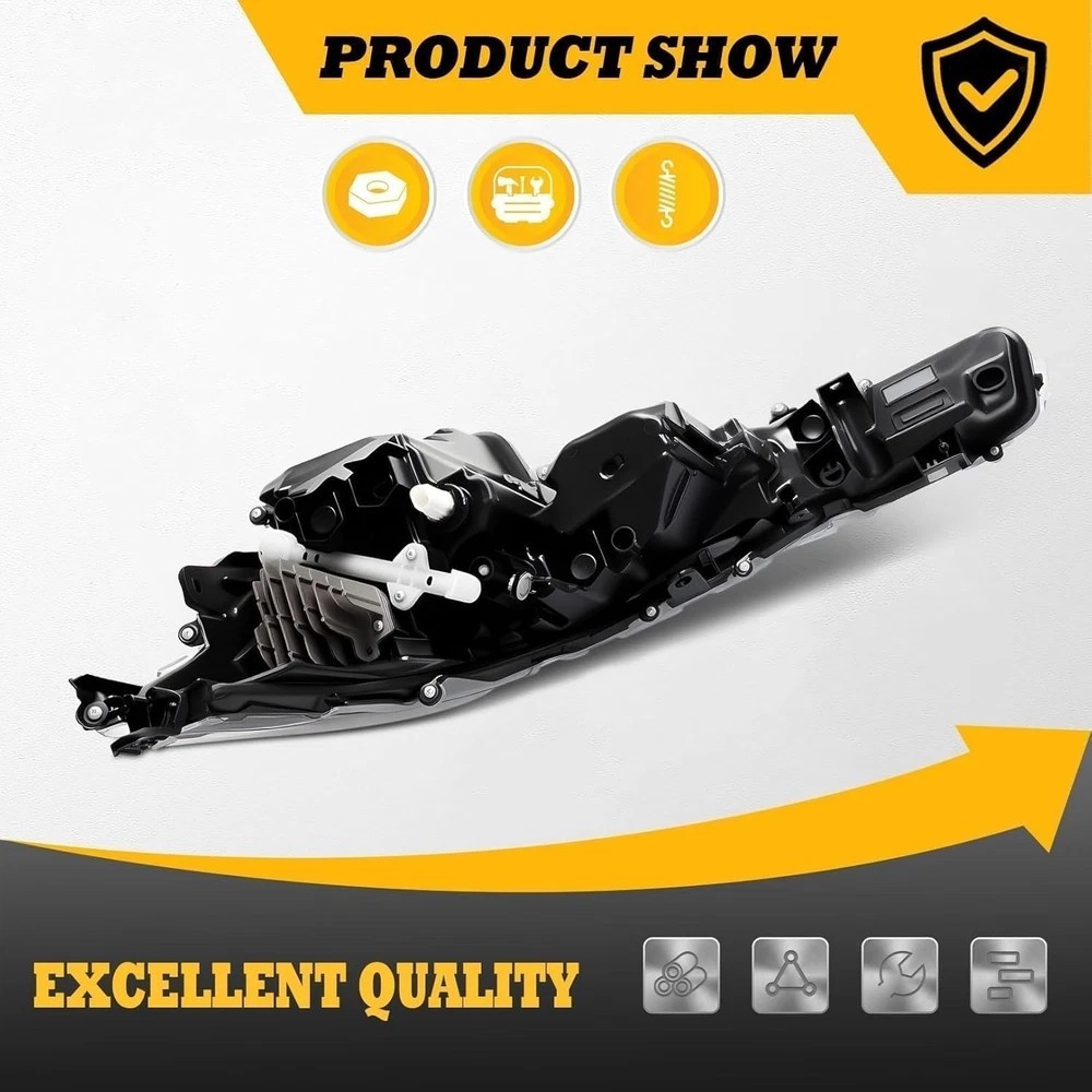 Right Passenger Side Headlight Assembly Compatible with 2023-2024 Corolla right