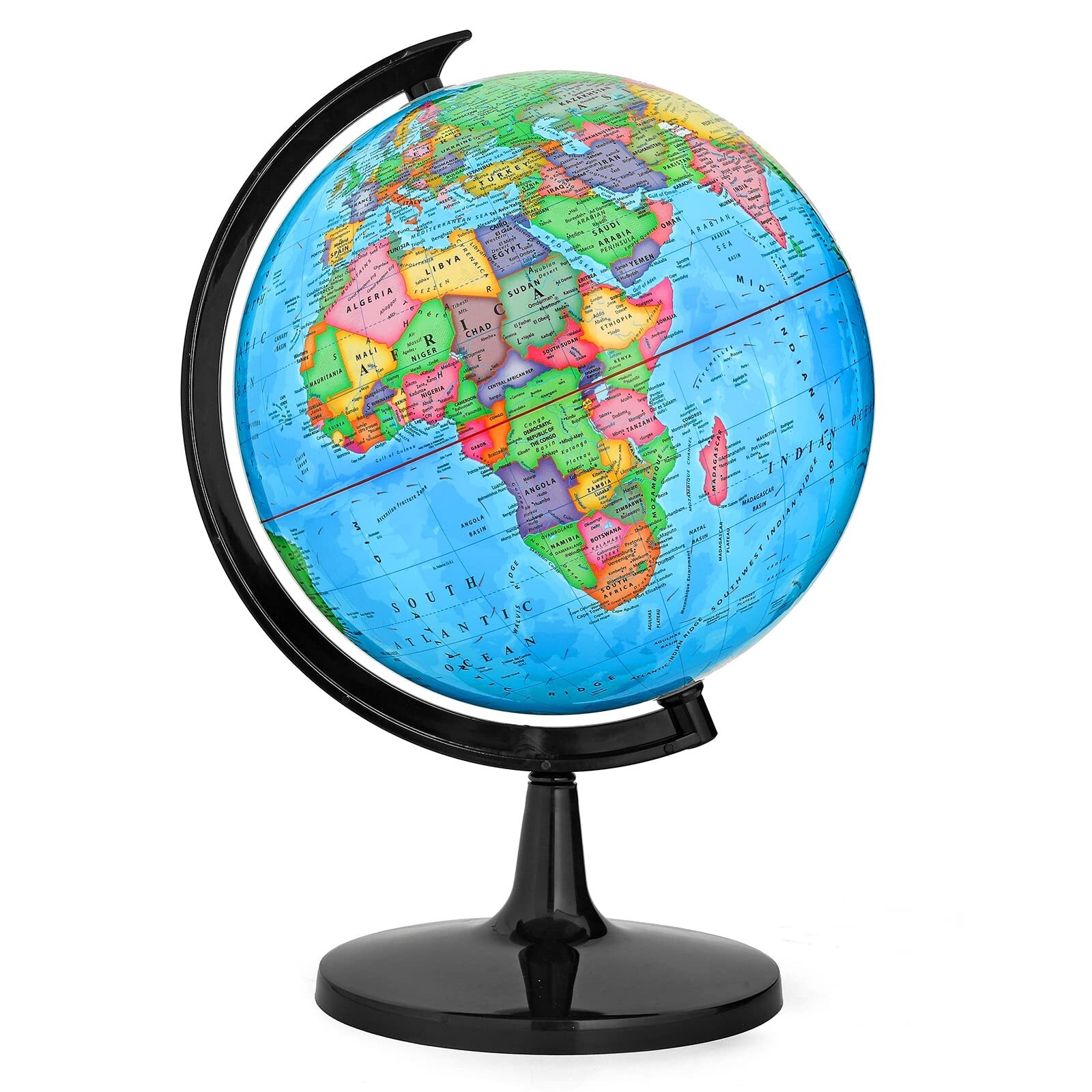 GOCHANGE Globes for Kids, 13″ Political Globe for Classroom Teaching with HD …