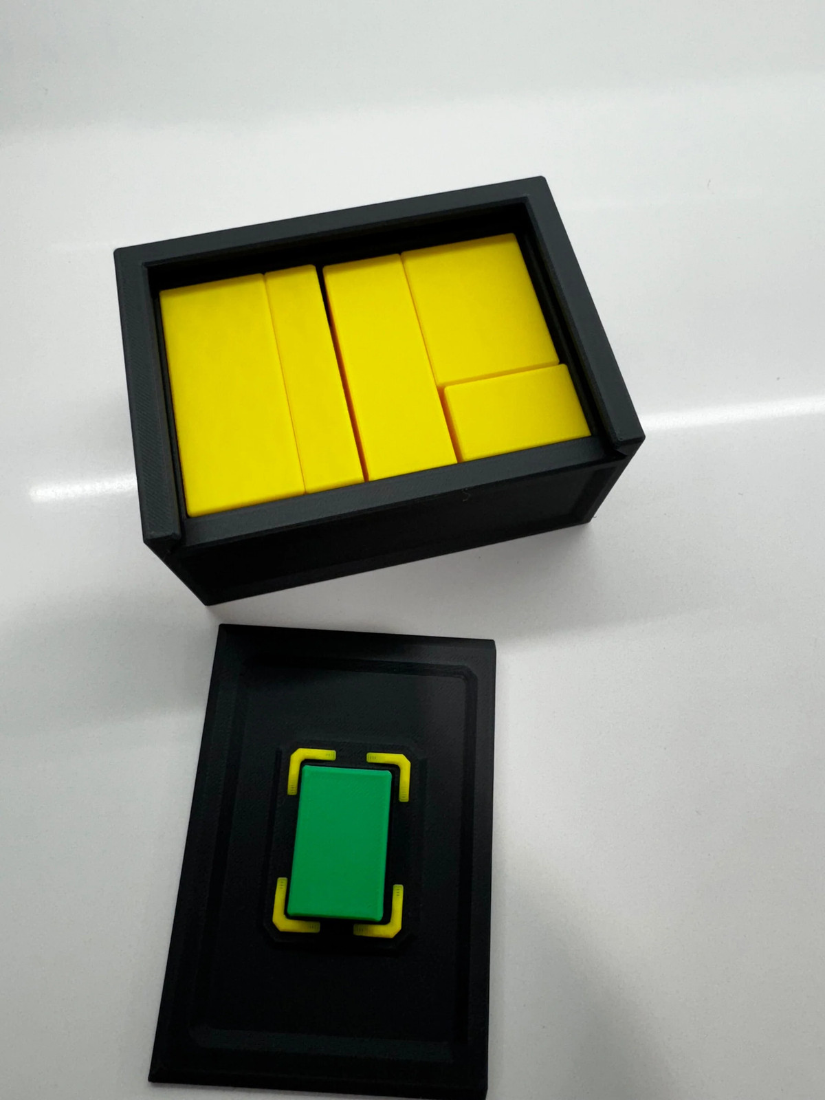 Green Stone Puzzle Game: Unique Brain Teaser for Adults and Kids, Handmade 3D