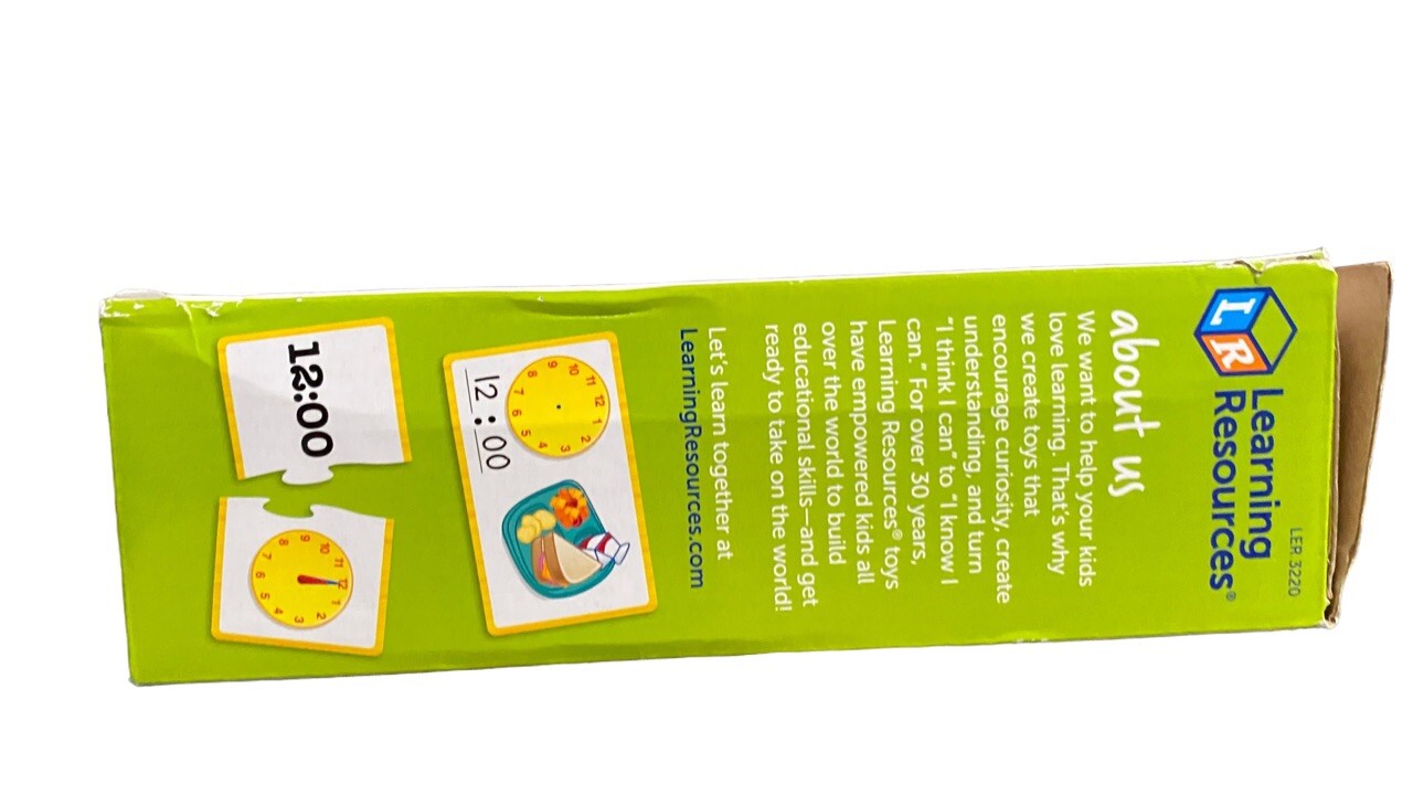 Learning Resources Time Activity Set – 41 Pieces, Ages 5+ Teaching Clocks