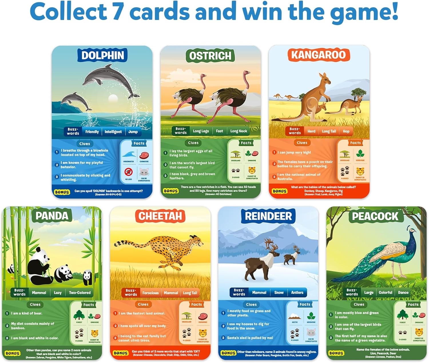 Guess in 10 Card Game Animal Planet Skillmatics – New Sealed-Free Shipping