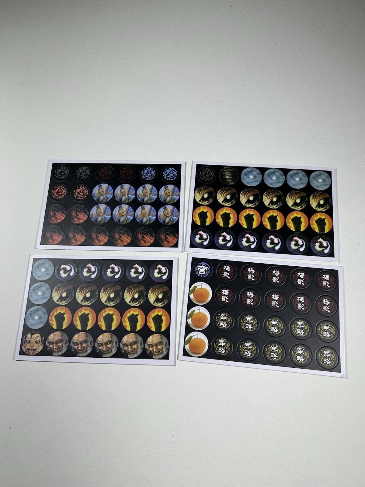 (Punchboard Tokens Only) Official War of The Three Kings San Guo Sha Board Game
