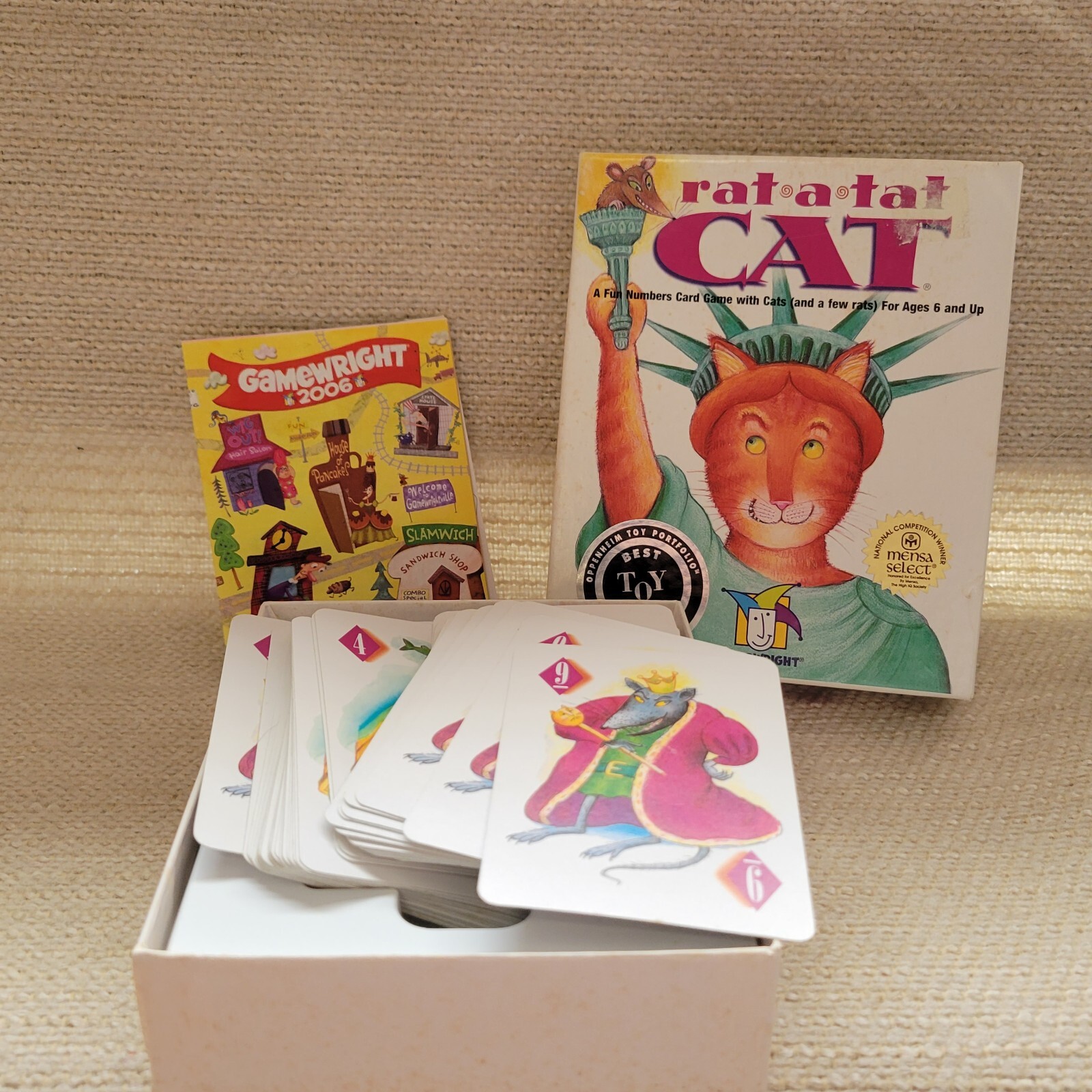 3 Card Games Rat-a-tat Cat Mouse in House I Spy Complete 23035