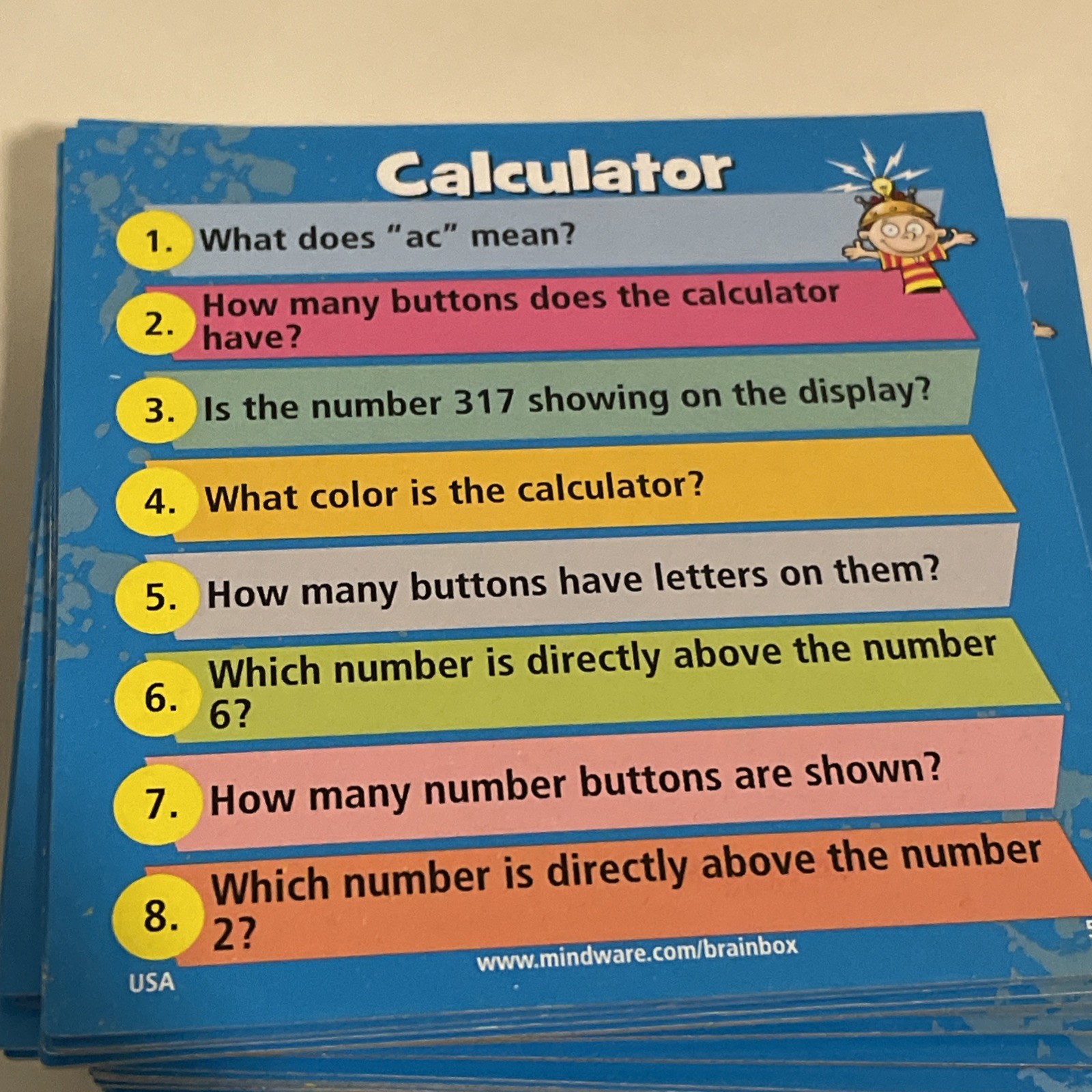 Mindware Brain Box Math age 8+ Replacement Parts