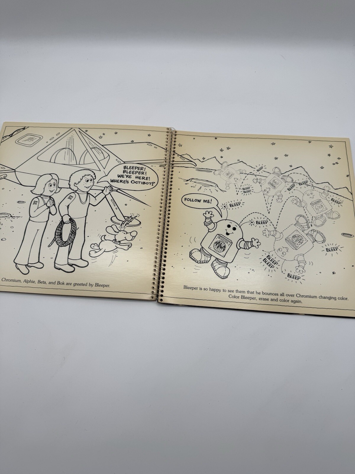Vintage Hallmark Color Erase Book Space Adventure Alpha Beta Bok Very Clean